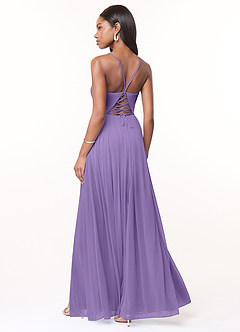 Azazie Marsol Bridesmaid Dresses Tahiti A-Line Corset Mesh Dress image2