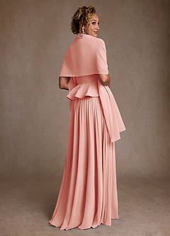 Azazie Josabeth Schlussverkauf A-Linie Plissee Chiffon Kleid Smaragd image3