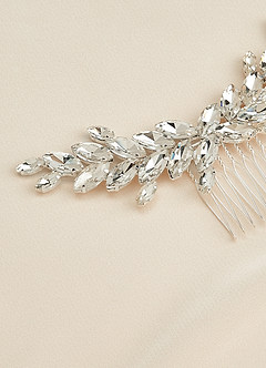front Crystal Laurel Hair Comb