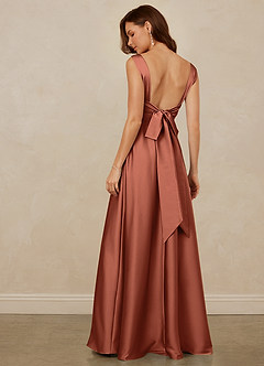 Christian Siriano Bridal for Azazie 1001 Bridesmaid Dresses Clay A-Line Sweetheart Neckline Stretch Satin Dress image5
