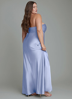Azazie Saylor Jurken voor bruidsmeisjes Jurk van Stretch Satijn met Zeemeermin Strapless Ijs image12