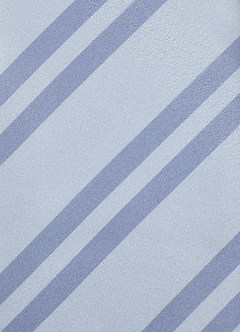 front Klassisk stribet mat satinslips med bred kant