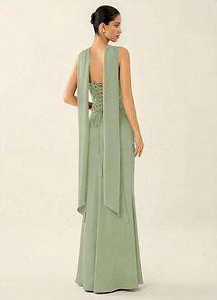 Melisande Mint Green Sparkly Corset Lace Up Back Mermaid Prom Dress image2