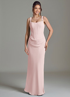 Azazie Niamh Suknie dla druhen Syrena Gorset Szyfon Do ziemi Sukienka image5