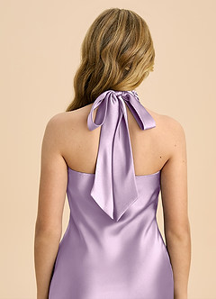 Azazie Chickie Junior Klä av Tubklänning i Stretch Satin Plisserad image6