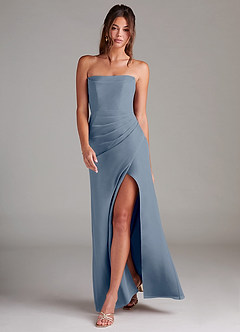 Azazie Leonis Bridesmaid Dresses Twilight Sheath Strapless Chiffon Convertible Dress image7