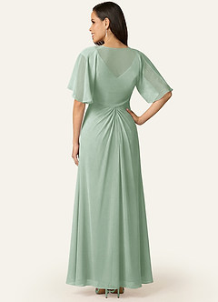 front Azazie Matching Color Salome Chiffon Wrap