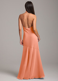 Azazie Lorena Bridesmaid Dresses Sunset Mermaid Pleated Chiffon Dress image7