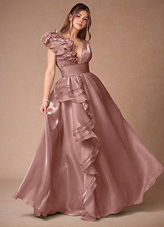 Vesper Pink Ball Gown Prom Dress image3