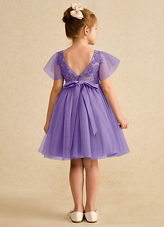 Azazie Queenie Flower Girl Dresses Tahiti A-Line Lace Dress image2