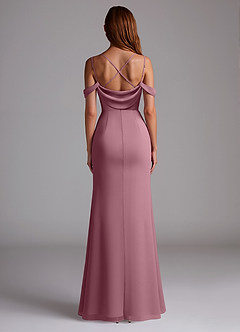 Azazie Callan Bridesmaid Dresses Vintage Mauve Mermaid Pleated Chiffon Convertible Dress image2