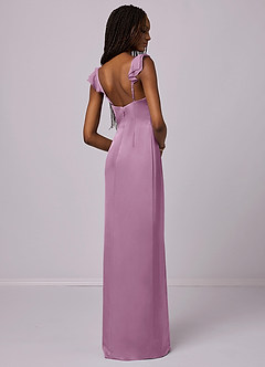 Barbie ♥ Azazie Bridesmaid Dresses Wisteria Sheath Stretch Satin Dress image2