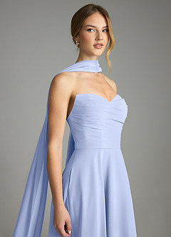 Azazie Ayla Abiti da Damigella Abito A-Line in Chiffon Scollo a Cuore Ghiaccio image8