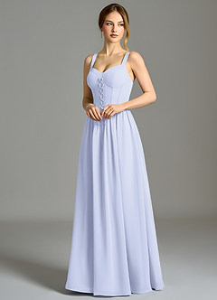 Azazie Porscha Suknie dla druhen Linia A Dekolt w kształcie serca Szyfon Do ziemi Sukienka image7