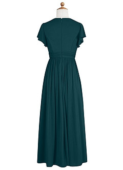 Azazie Mosley Junior A-Linie Gestreift Gittergewebe Kleid Kiefer image8