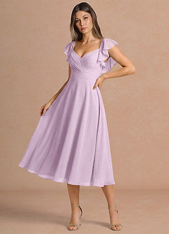 Midi jurk Leilani Frosted Lila image3
