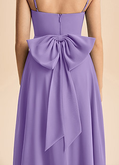 Azazie Bear Junior Tahiti A-Line Pleated Chiffon Dress image7