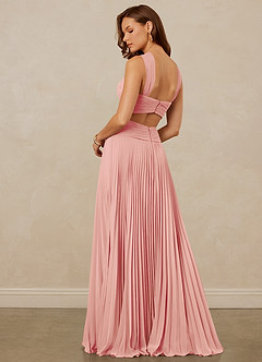 Christian Siriano Bridal for Azazie 1009 Bridesmaid Dresses Rosette A-Line Pleated Chiffon Dress image3