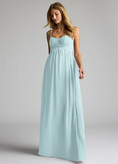 Azazie Llana Abiti da damigella d'onore premaman Abito A-Line Chiffon Floor-Length image3