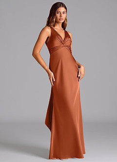 Azazie Hati Brudtärnklänningar Klä av Sjöjungfru i Stretch Satin Cederros image4