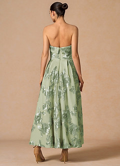 Vestido Verde Claro Largo Evangeline image2