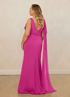 Christian Siriano Bridal for Azazie 1011 Robes de demoiselle d'honneur Robe Sirène en Satin extensible Arc Fuchsia image12
