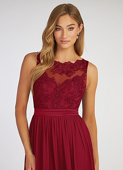 Burgundy Azazie Elly Bridesmaid Dresses | Azazie