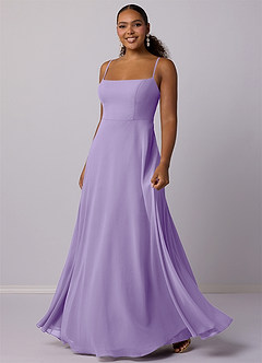 Barbie ♥ Azazie Bridesmaid Dresses Lilac A-Line Chiffon Dress image5