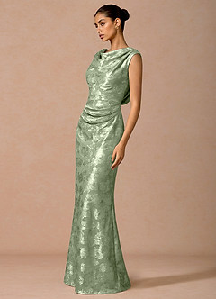 Juliska Light Green Maxi Dress image4