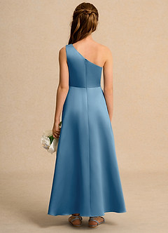 Azazie Taffy Junior Formal Flower Girl Klänningar Klä A-Line i Matt satäng Spets image2