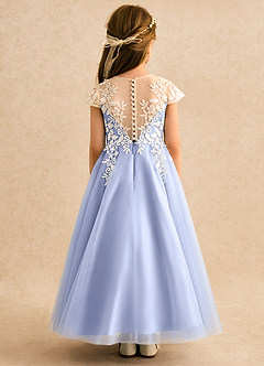 Azazie Dandelion Robe Demoiselle D'honneur Fillette Robe Princesse en Dentelle Eis image5