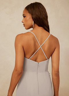 Christian Siriano Bridal for Azazie 1006 Bridesmaid Dresses Frost Mermaid Ruched Chiffon Dress image7