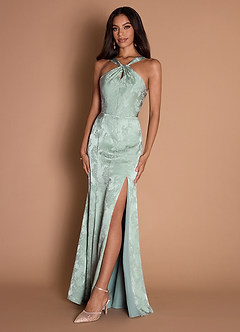Daniela Maxi Klänning Soft Green image3
