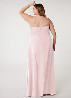 Azazie Arabella Allure Robes de demoiselle d'honneur Robe Trapèze Convertible en Mousseline de soie Encolure en Forme de Cœur Rose Pâle image13