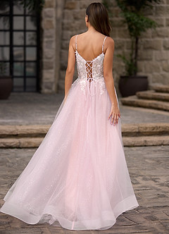 Finesse Pink A-line Prom Dress image2