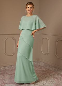 Azazie Bowie Mother of the Bride Dresses Agave A-Line Chiffon Dress image1