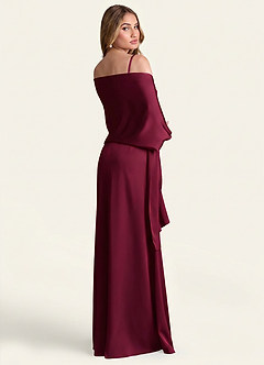 front Azazie Matching Color Stretch Satin Shawl