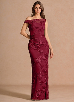 Melian Burgundy Maxi Dress image4