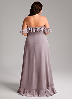 Azazie Lyra Bridesmaid Dresses Dusk A-Line Chiffon Convertible Dress image12