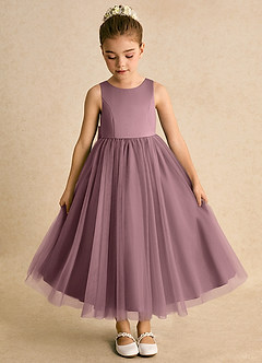 Azazie Solia Flower Girl Klänningar Klänning Balklänning i Tyll Rosett image6