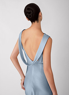 vestido Maxi Azul Empoeirado Liora image3
