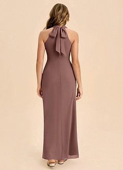 Azazie Doretta Junior Vestido de Expresado de Gasa de Corte Recto con Plisado image2