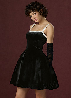 Andrea Black and White Mini Dress image5