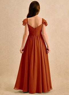 Azazie Meimei Girls Formal Flower Girl Klänningar Klä A-Line i Chiffong Plisserad image2