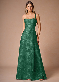 Hollis Dark Green Lace Back Maxi Dress image5