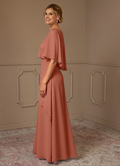 Azazie Bowie Mother of the Bride Dresses MAI TAI A-Line Chiffon Dress image4