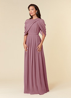 Azazie Olena Mother of the Bride Dresses Vintage Mauve A-Line Sequins Chiffon Dress image3