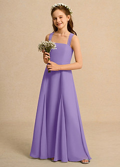 Azazie Tater Girls Formal Flower Girl Dresses Tahiti A-Line Pleated Chiffon Dress image5