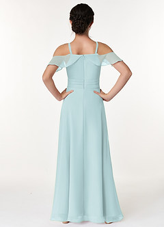 Azazie Dakota Junior Mist A-Line Off the Shoulder Chiffon Dress image2