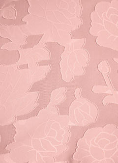 Azazie Jude Robes de demoiselle d'honneur Robe Trapèze en Blumen-Burnout Décolleté en cœur Rose Poudré image4